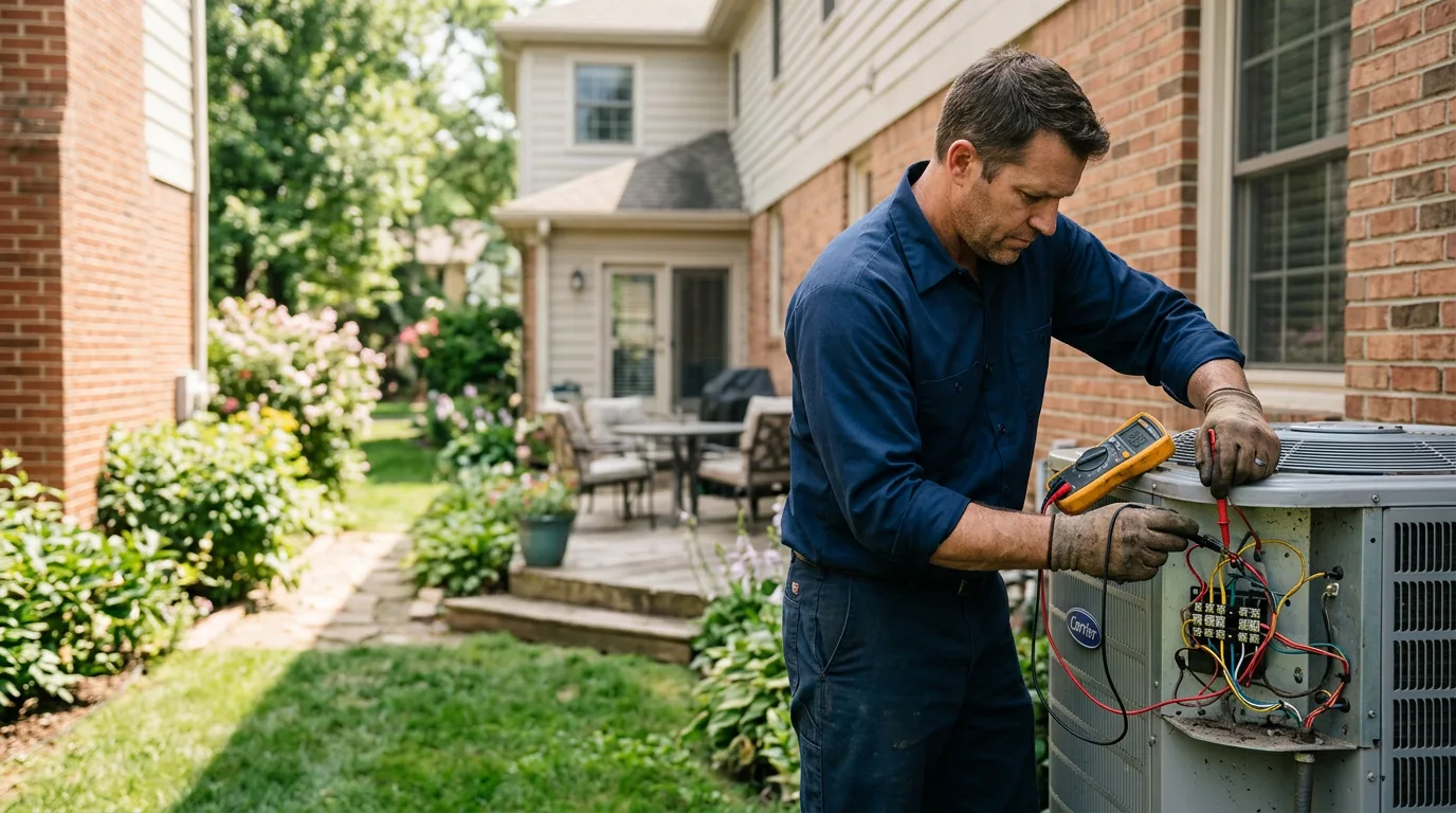HVAC technician working near Rocky Hill, NJ